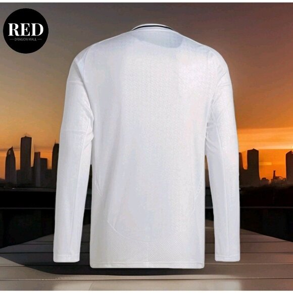 Adidas Real Madrid Home Soccer Jersey White Longsleeve Shirt IT3442 - Men's XL - Picture 2 of 10